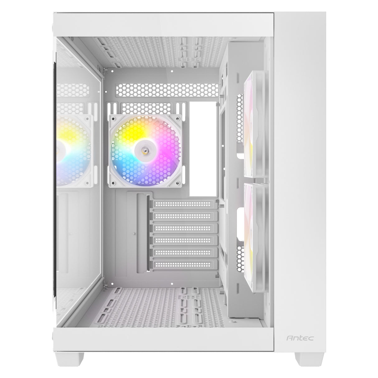 Antec cx800 argb midi tårnhus (hvid | 2x usb-a | hærdet glas)
