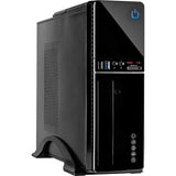 Inter-tech it-607 mini tårnhus (sort | 2x USB-A)