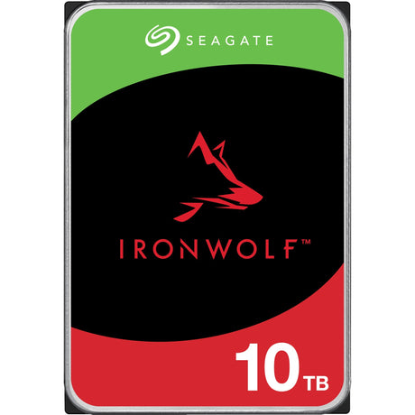 Seagate ironwolf, 10 tb harde schijf (st10000vn000, sata 600, 24 7)