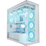 Arctic xtender midi tårnhus (hvid | 2x USB-A | 1x USB-C | RGB | hærdet glas)