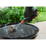 Weber tresidet rensebørste grillrensebørste (sort rød, 30 cm)