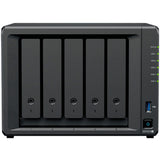 Synology diskstation ds1525+ nas (sort, 2x LAN, USB)