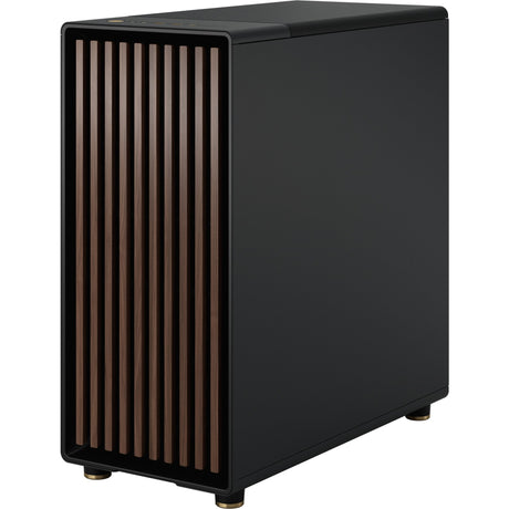 Fractal design nord midi tårnhus (sort træ farve | 2x USB-A | 1x USB-C)