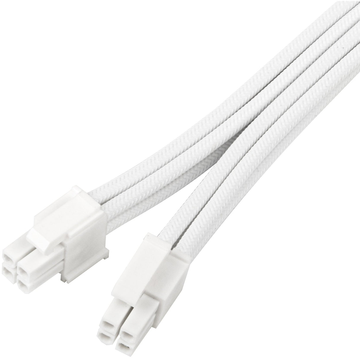 Silverstone sst-pp07e-eps8w-v2, eps 12v 8pin (4+4) forlængerkabel (hvid, 30 centimeter)