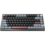Montech mkey pro darkness rgb mekanisk tastatur (sort, us-layout (qwerty), gateron g pro gul, 75%, hot-swappable, rgb, double-shot pbt, usb-c | 2,4 ghz | bluetooth 5.2)