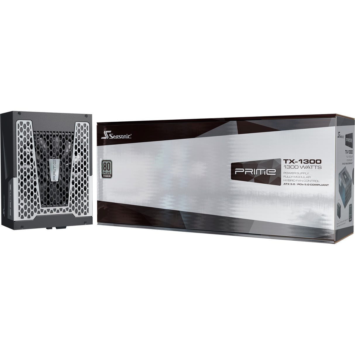 Seasonic Prime TX-1300 modulær 1300 watt strømforsyning (sort, 1x 12vhpwr, 6x pcie)
