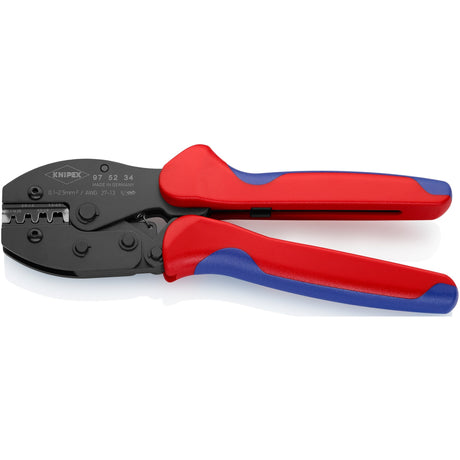 Knipex preciforce 97 52 34 sb crimping pliers (red blue, insulating, crimping 0.1 - 2.5mm²)