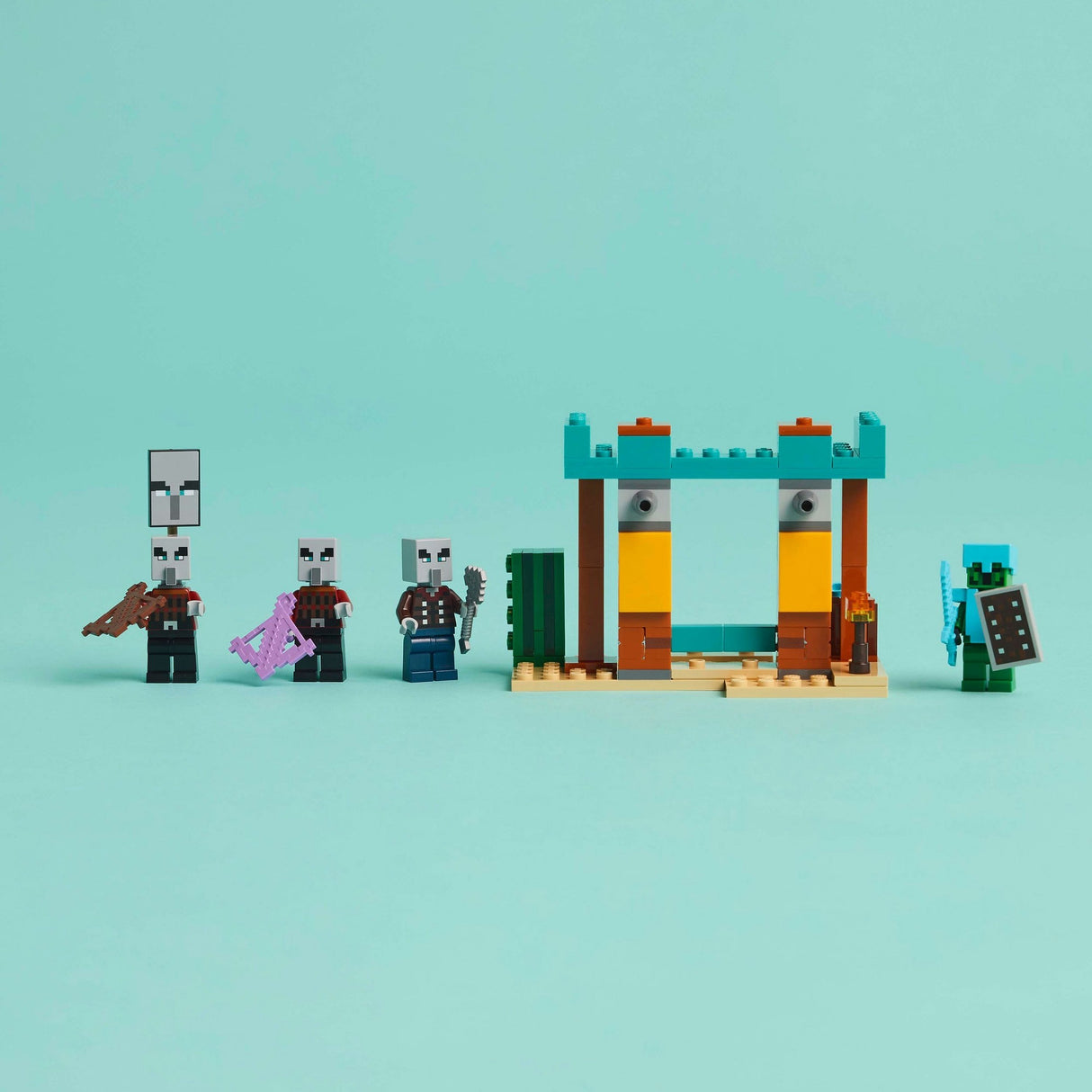 Lego minecraft the illagers in the desert spilsæt til børn - 21267