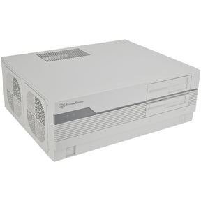 Silverstone FLP01 HTPC-hus (creme | 2x USB-A | 1x USB-C)