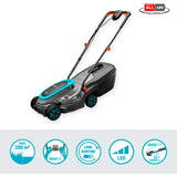 Gardena powermax 32 18v p4a læs plæneklipper batteri inkl. lader 18 v klippebredde max. 320 mm