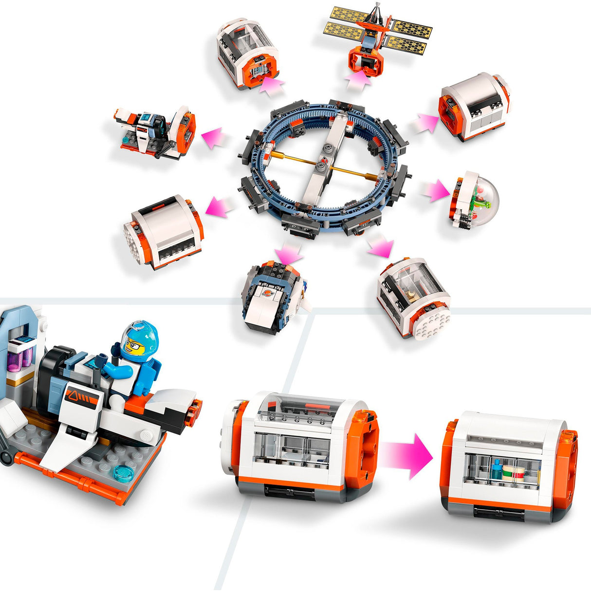 Lego city - modulært rumstationsbyggelegetøj (60433)