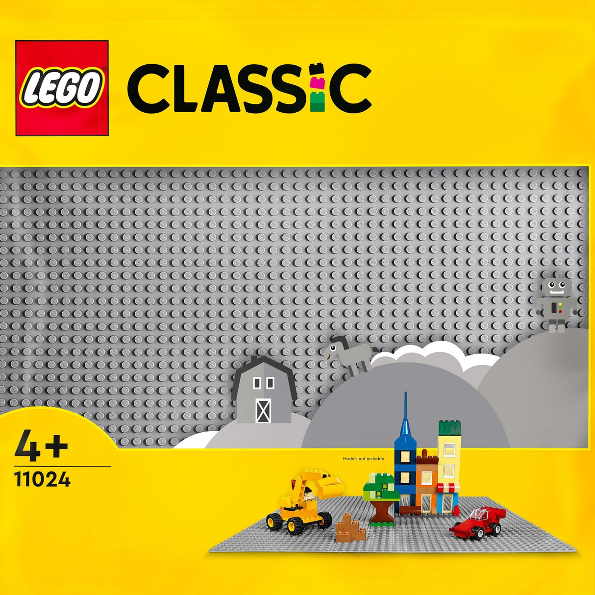 Lego klassisk grå byggeplade 48x48 byggeplade 11024