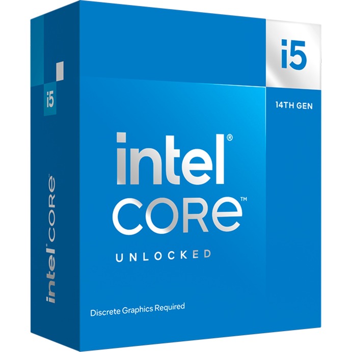 Intel® core i5-14600kf, 3,5 GHz (5,3 GHz turbo boost) socket 1700 processor (raptor lake-s, ulåst, i æske)