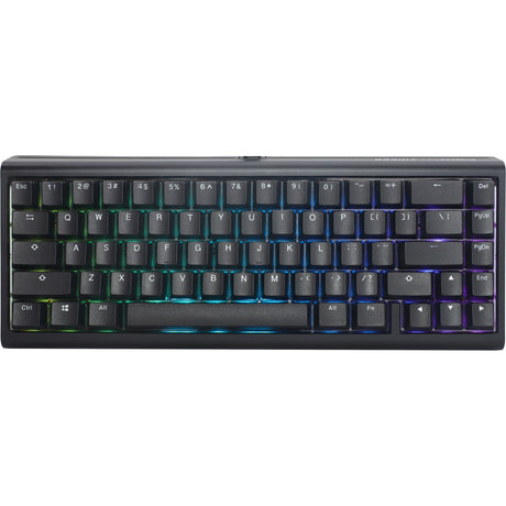 Ducky projected tinker 65 med qmk via rgb mekanisk tastatur (sort, us layout (qwerty), cherry mx red, 65%, rgb lysdioder, double-shot pbt, hot-swappable, pakningsmontering)