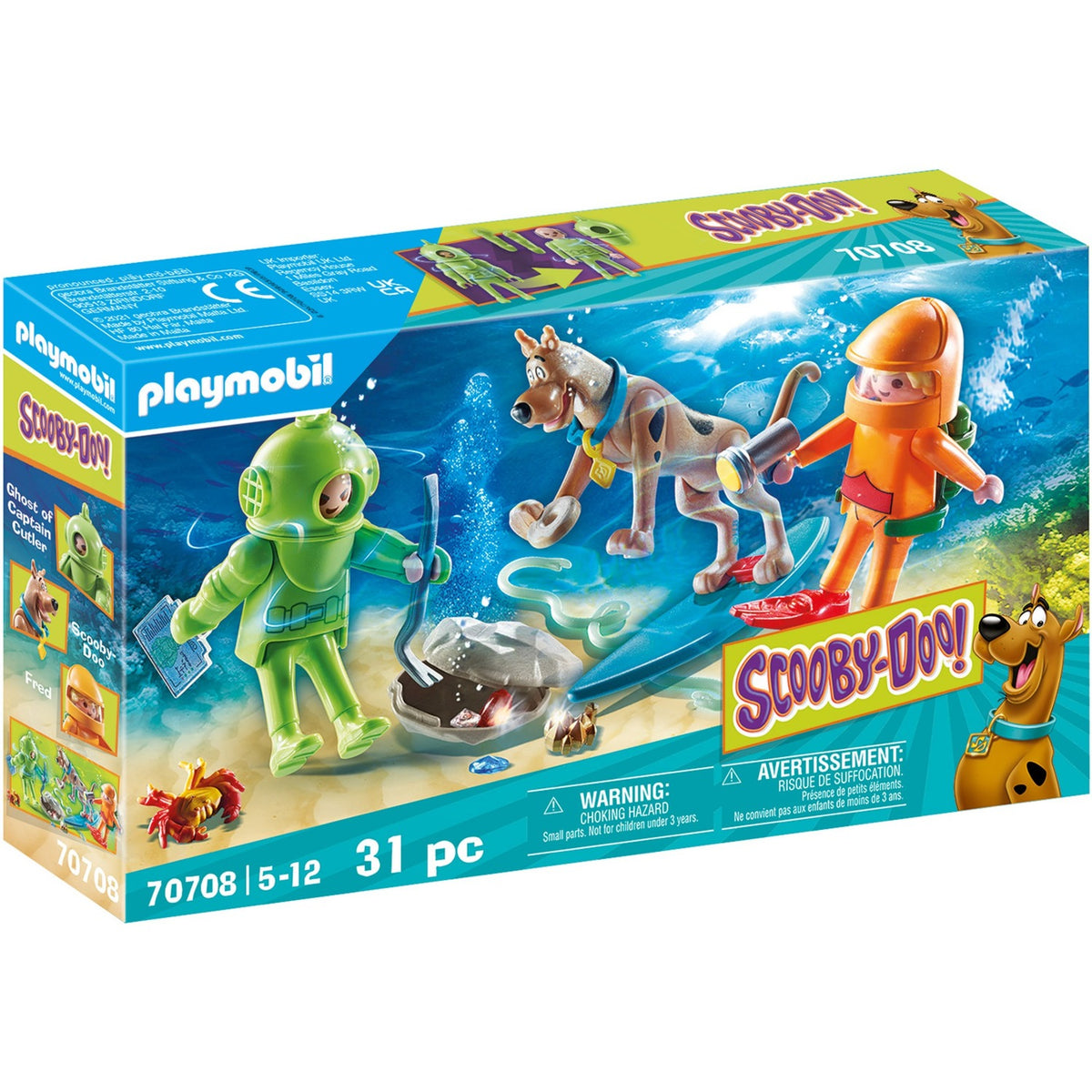 Playmobil Scooby Doo! - eventyr med spøgelses- eller kaptajnbestiksbyggelegetøj (70708)