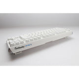 Ducky one 3 klassisk ren hvid tkl rgb mekanisk tastatur (hvid, us-layout (qwerty), cherry mx silent red, 80% (tkl), rgb lysdioder, double-shot pbt, hot-swappable, quack mekanik)