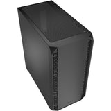 Sharkoon ak2 midi tårnhus (sort | 2x USB-A | 1x USB-C)