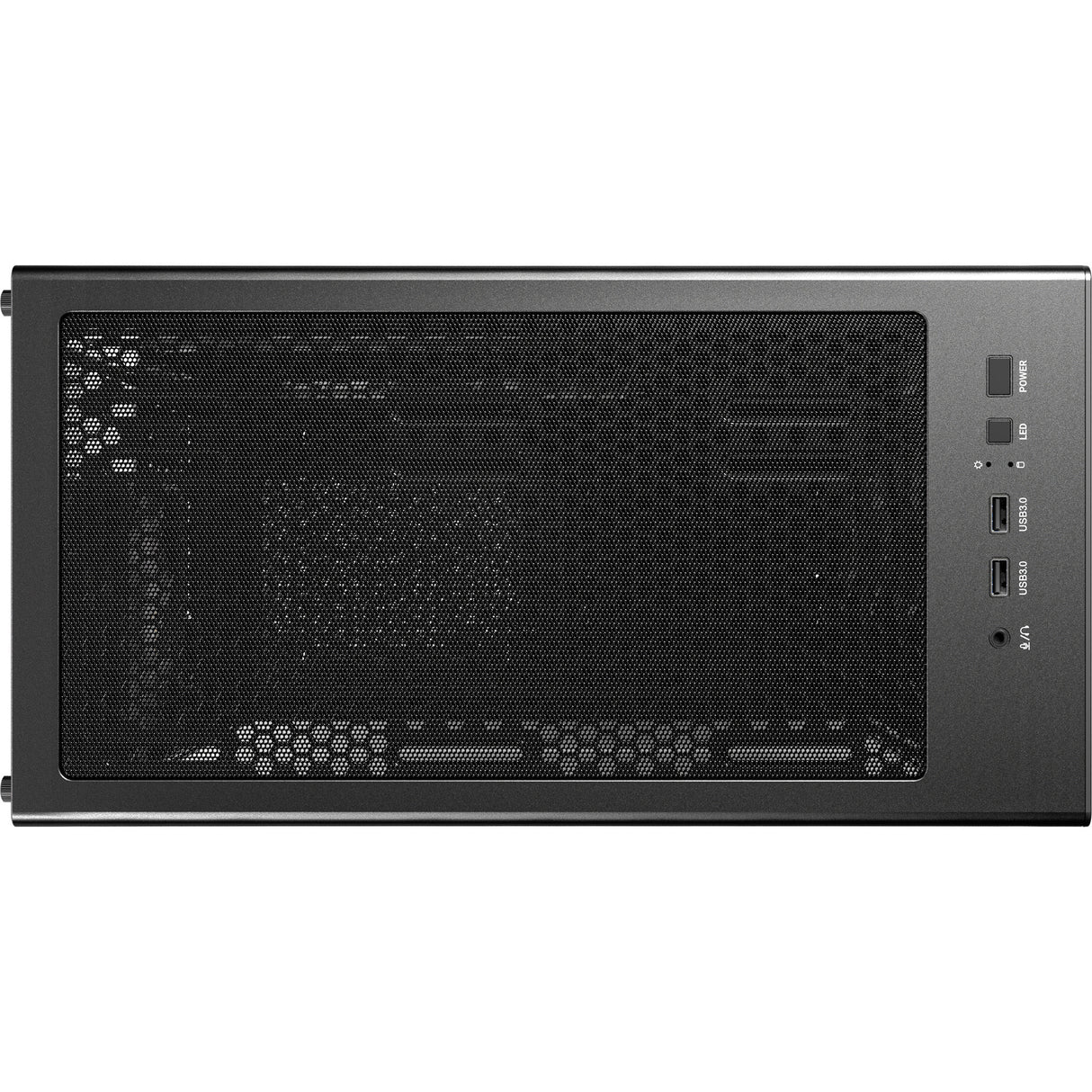 Antec ax85 argb midi tårnhus (sort | 2x usb-a | hærdet glas)