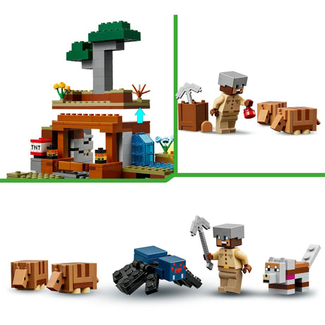 Lego minecraft bæltedyrene ved minen - 21269
