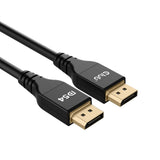 Club 3D DisplayPort 2.1 Vesa DP54 certificeret kabel han-han (sort, 3 meter, 4K 240Hz, 8K 120Hz, 54Gbps)