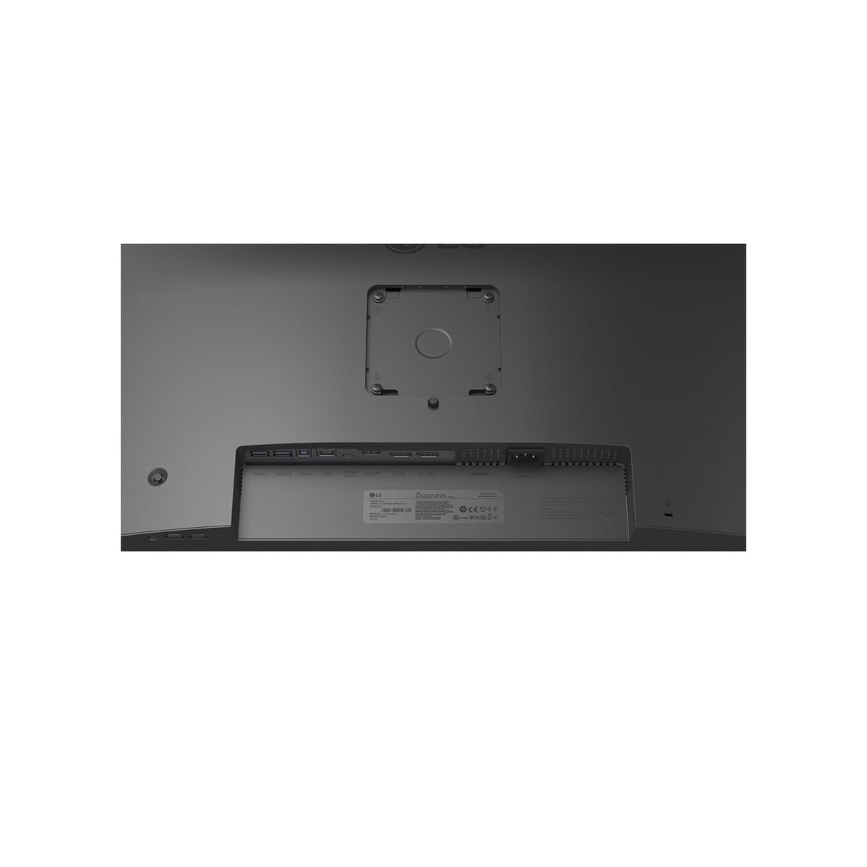 LG 27ba750 27 skærm (sort, HDMI, skærmport, lyd, LAN, USB-C)