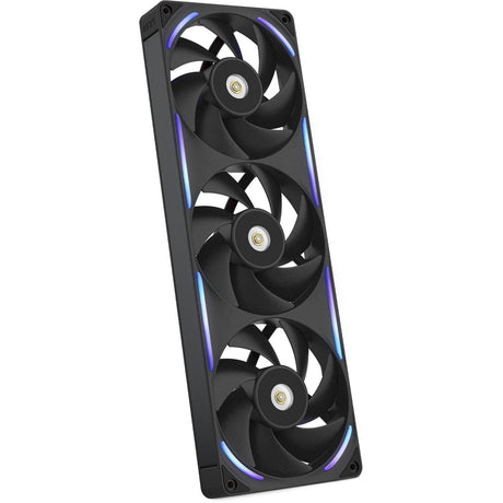 Nzxt f360x rgb kabinet blæsere (sort, 3 stykker, 360 x 120 x 30 mm, pwm)