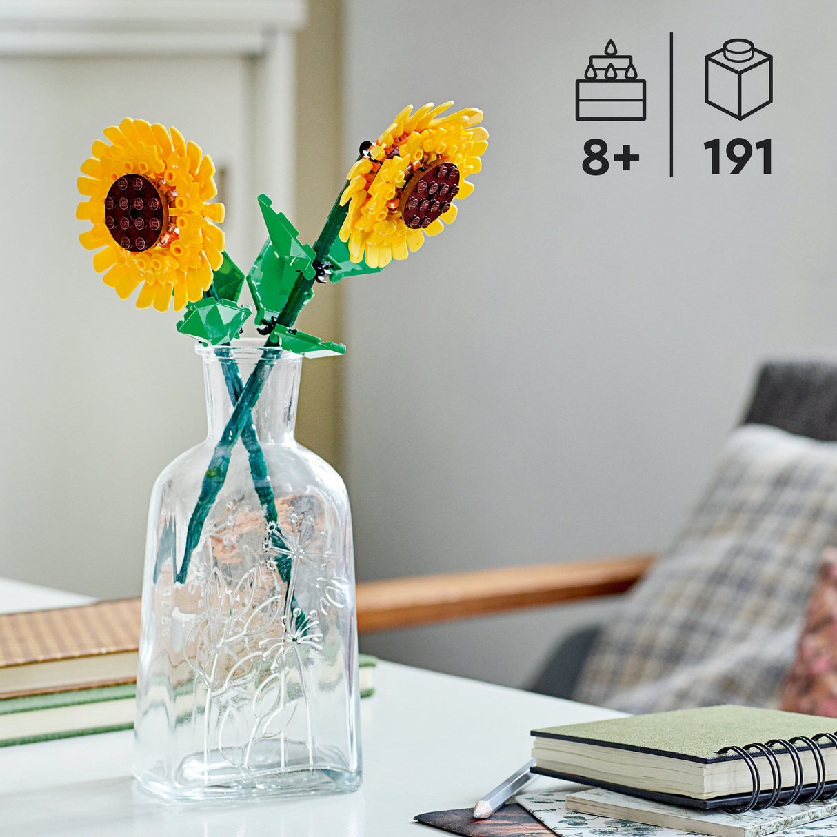 Lego ikoner 40524 botaniske blomster solsikker
