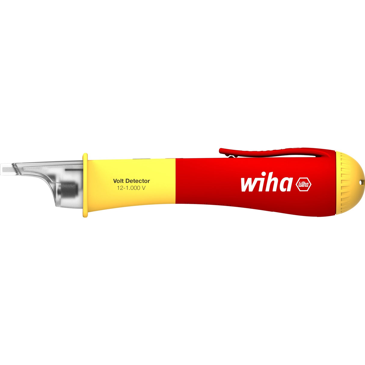 Wiha spændingstester voltdetektor, enpolet 12 – 1.000 V AC-detektor (rød gul, inkl. 2x AAA-batterier)
