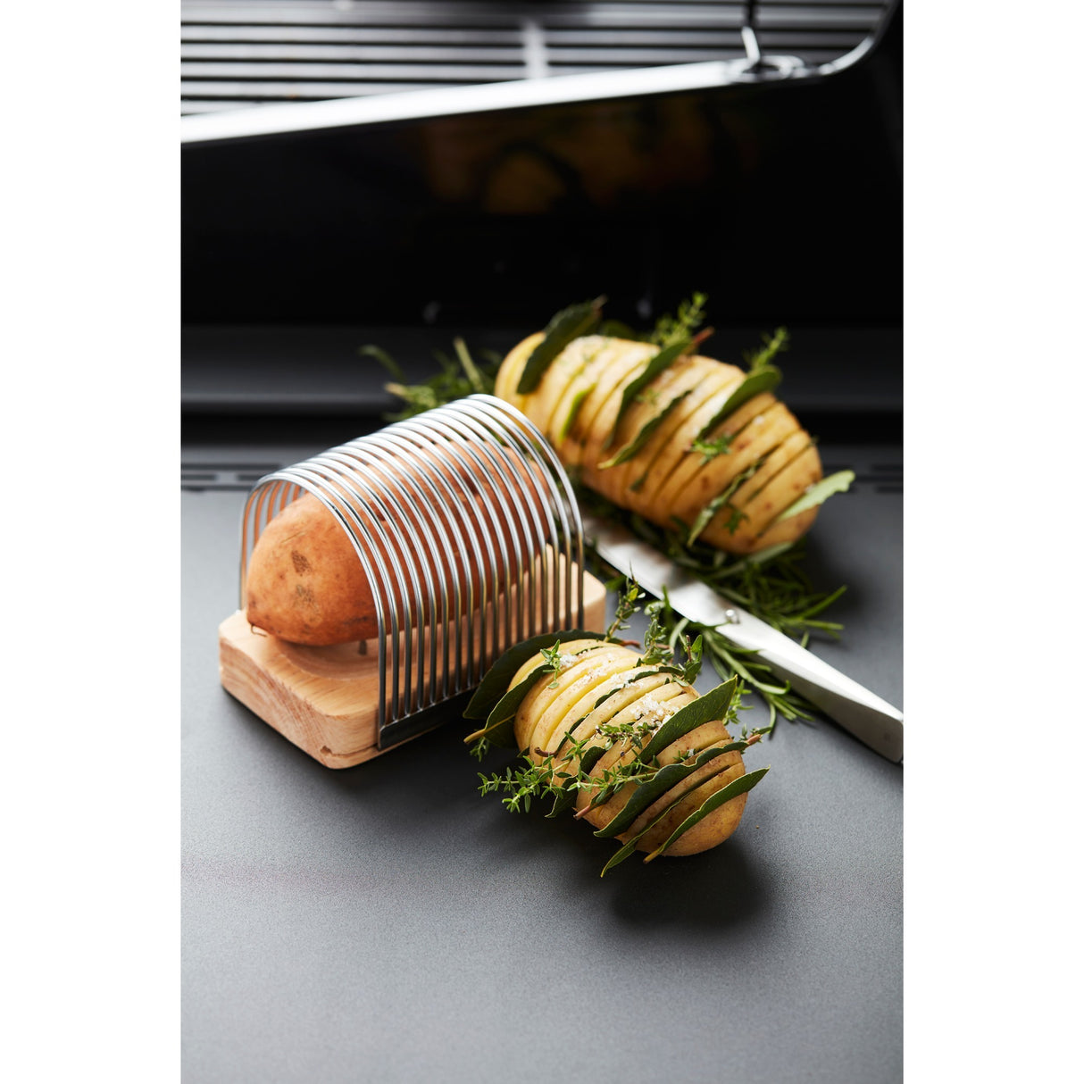 Barbecook skæresæt til hasselback kartoffelholder