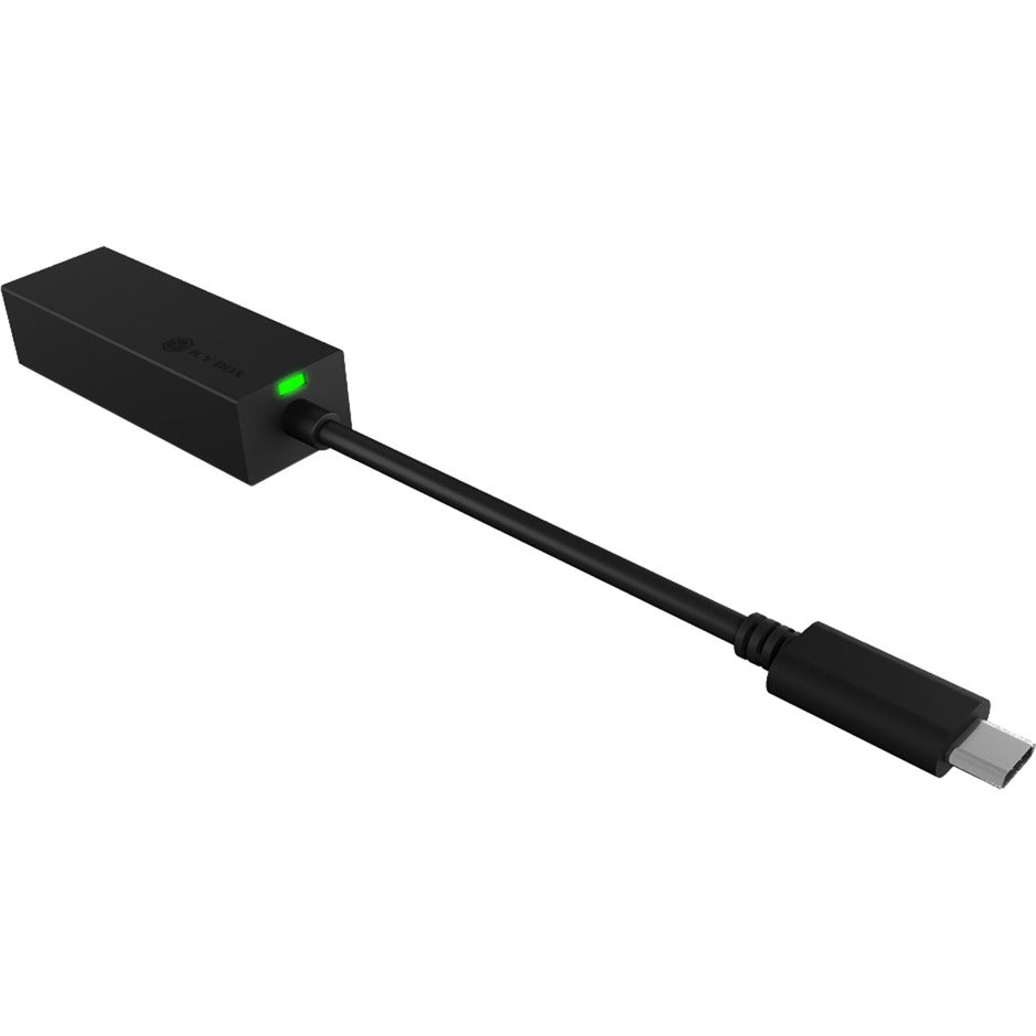 Icy box ib-lan100-c3 usb-c > gigabit ethernet LAN-adapter (sort)