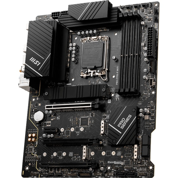 Msi Pro Z790-P WiFi Socket 1700 bundkort (sort, RAID, 2,5 GB-LAN, WiFi 6e, BT, lyd, ATX)