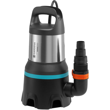 Gardena snavset vandpumpe 20000 aquasensor dyk- og trykpumper (sort rustfrit stål, 9044-20)