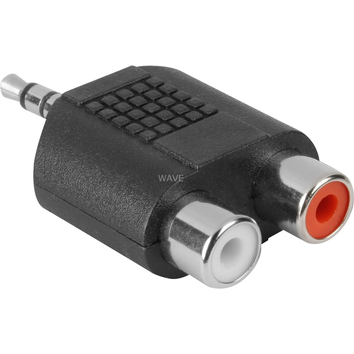 Goobay adapter 3,5 mm stik > 2x tulipan (sort, stereo)