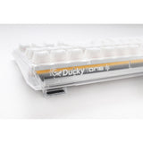 Ducky one 3 aura hvid rgb mekanisk tastatur (hvid, us-layout (qwerty), cherry mx red, 100%, abs double shot, hot swap)