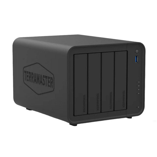 Terramaster F4-424 NAS (sort, 1x RJ-45 2.5GBE, HDMI)