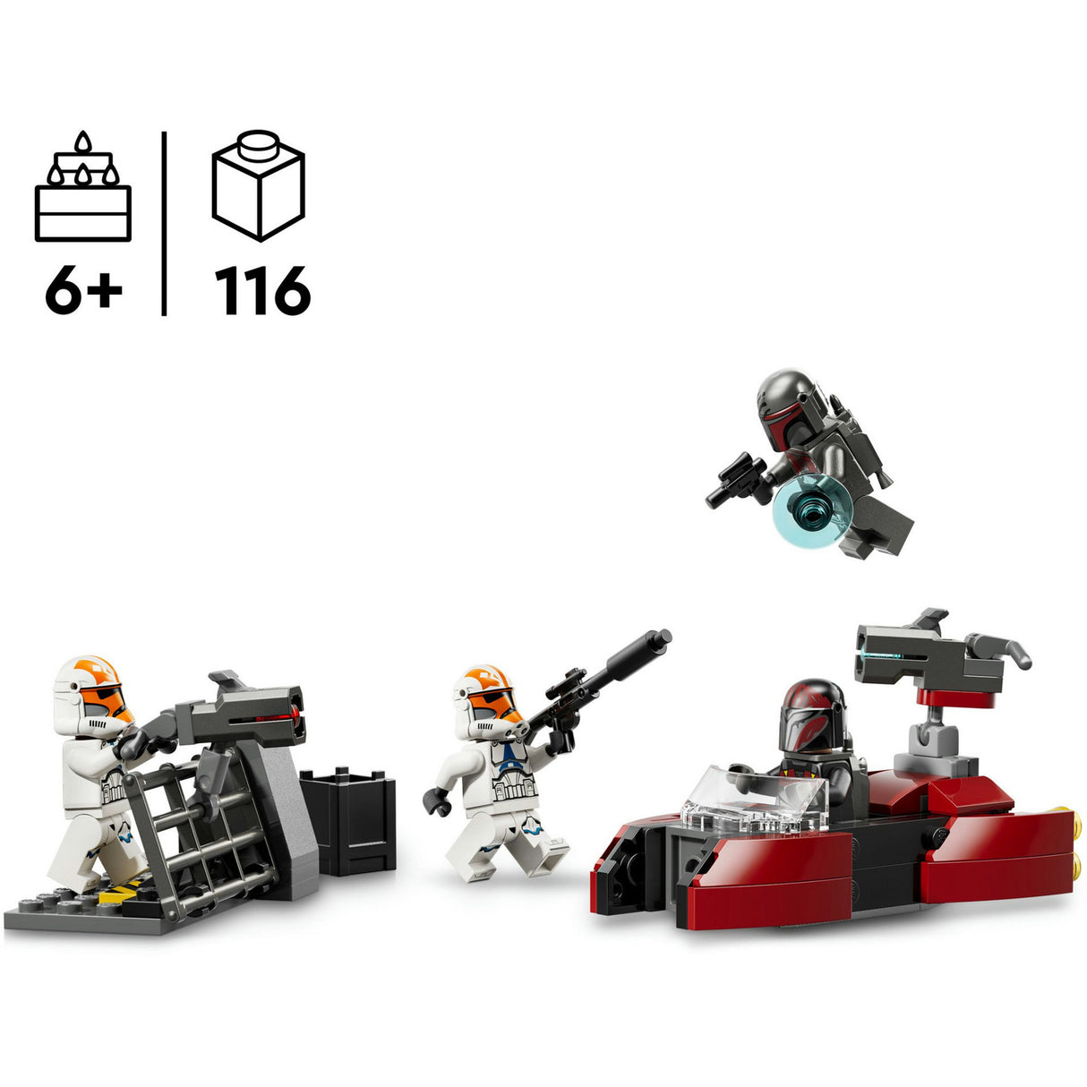Lego star wars siege of mandalore kamppakke - gave til drenge fra 6 år - 75449