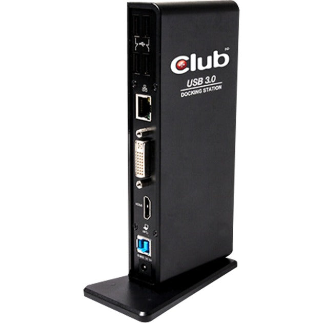 Club 3D USB Gen 1 Type A dockingstation med dobbelt skærm (sort, CSV-3242HD, detailhandel)