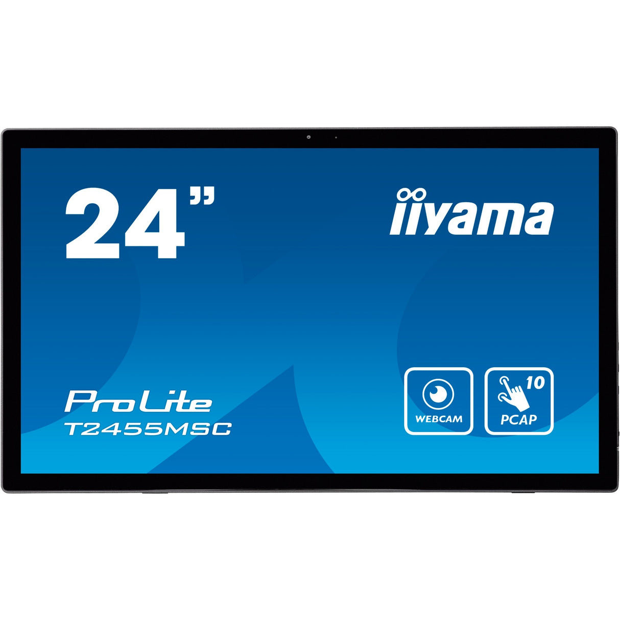 Iiyama Prolite T2455MSC-B1 24 touchscreen-skærm (sort (mat), HDMI, skærmport, 2x USB-A, USB-B)