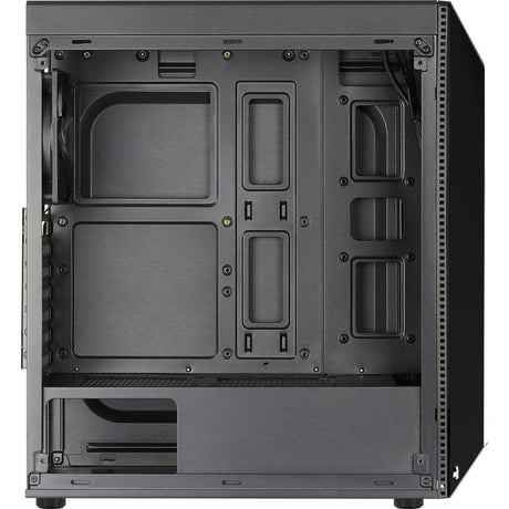 Aerocool shard midi tårnhus (sort | 3x USB-A | RGB | vindue)