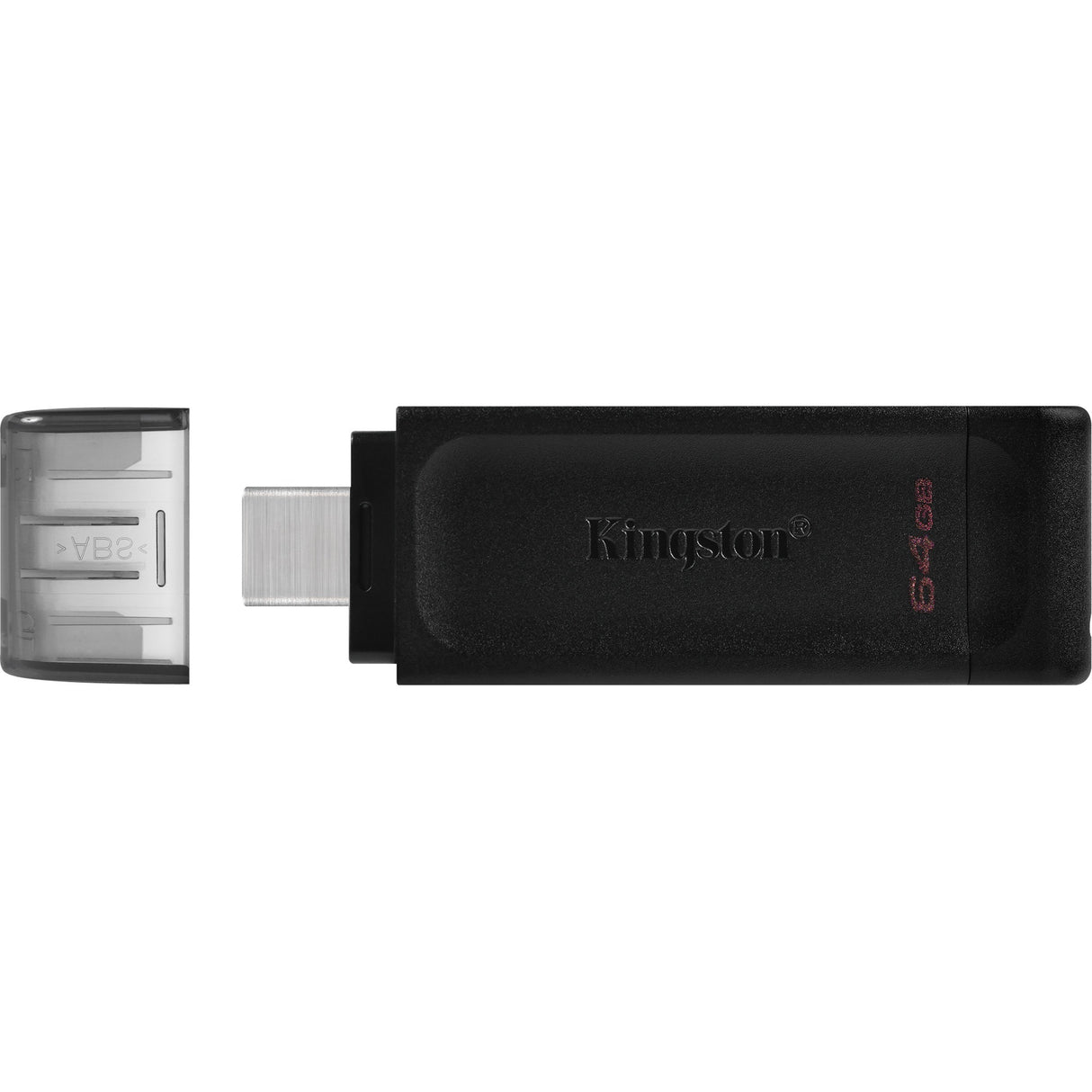 Kingston data traveler 70 64 GB USB-stick (sort, dt70 64 GB, USB-C 3.2 gen 1)