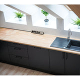 Brennerstuhl ®estilo hjørne tilslutningsboks med USB-opladningsfunktion 6-vejs 4x beskyttelsesstik 2x euro sølv sort