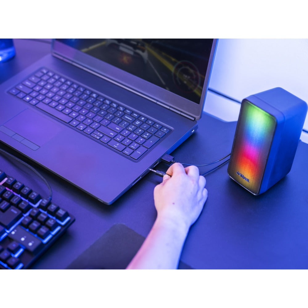 Trust GXT 611 Wezz Illuminated 2.0 RGB Speaker Set PC Speaker (sort, RGB LED'er)