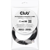 Club 3d mini displayport - displayport 1.2 kabel (sort, 2 meter)