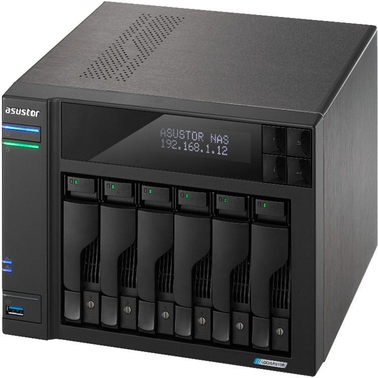 Asustor lockerstor 6 as6706t nas (sort)