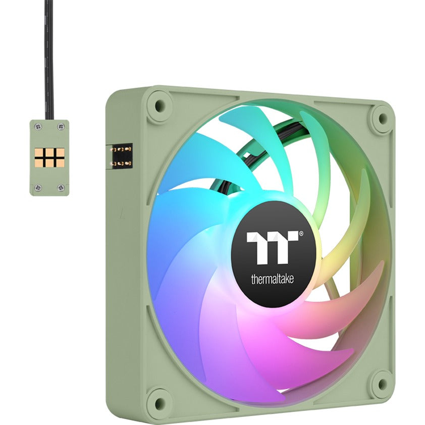 Thermaltake ct120 ex argb sync pc køleblæser matcha grøn (3-fan pack) case fans (lysegrøn, 3 stk, 120 x 120 x 25 mm, pwm)