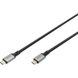 Digitus USB-C 4 gen2 USB-C tilslutningskabel (sort grå, 3 meter)