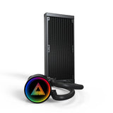 Montech lightflow argb 240 vandkøling (sort)