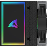 Sharkoon a60 rgb cpu køler (sort, 4-benet pwm blæserstik)