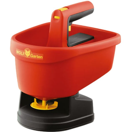 Wolf-garten universal håndspreder we-b - spredebredde justerbar 0,5 m-2,5 m - batteridrev - kapacitet 3 liter