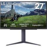 LG Ultragear 27gs85q-b 27 gaming-skærm (sort, 2x HDMI, skærmport, 2x USB-A, USB-B, 200 Hz (OC))